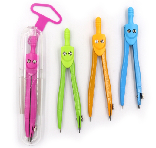 SC01001AH Циркуль в пласт.тубусі з підвісом, mix (SC01001AH)