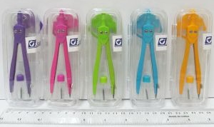 SC01002B Циркуль у футлярі з підвісом 2 предм.(з грифелем), mix5