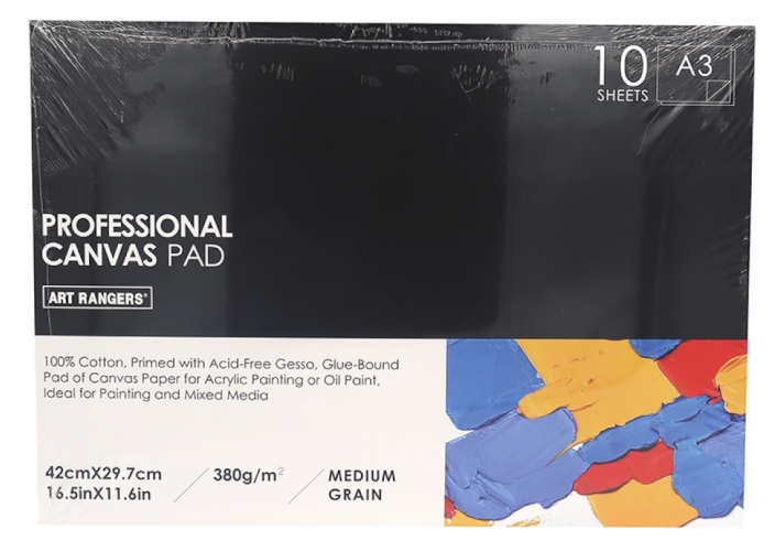 CAA338010 Альбом CANVAS PAD Art Nation А3, 10стор., 380 г/кв.м 1шт/єтик