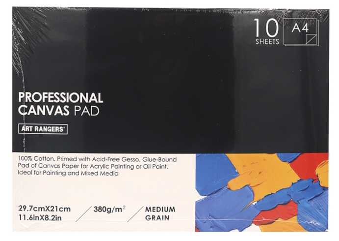 CAA438010 Альбом  CANVAS PAD Art Nation А4, 10стор., 380 г/кв.м 1шт/єтик