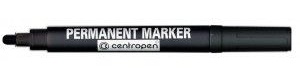 Маркер Permanent  8510 2,5мм,чорн.,кругл.невисих.14 дн., Centropen