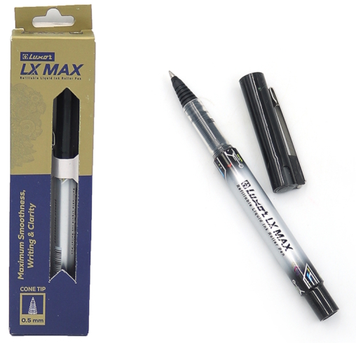 11101 Роллер Luxor LX MAX CONE TIP, чорн.инд.упаковк 1шт/єтик