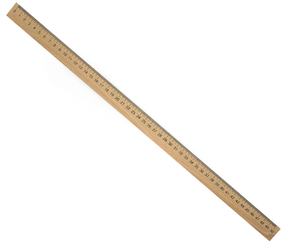 Лінійка дер._50см(Люкс-колор) арт.ЛД50