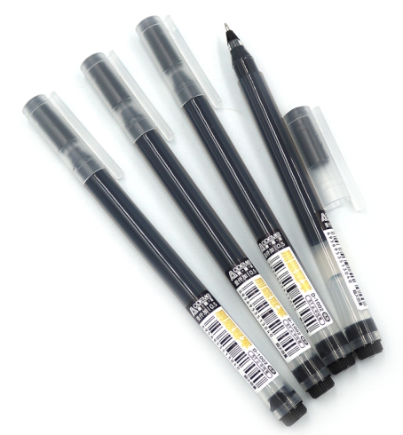 D-1002 Ручка гелева Aodemei 2000m 0,5мм чорн., уп. 12PVC/єтік