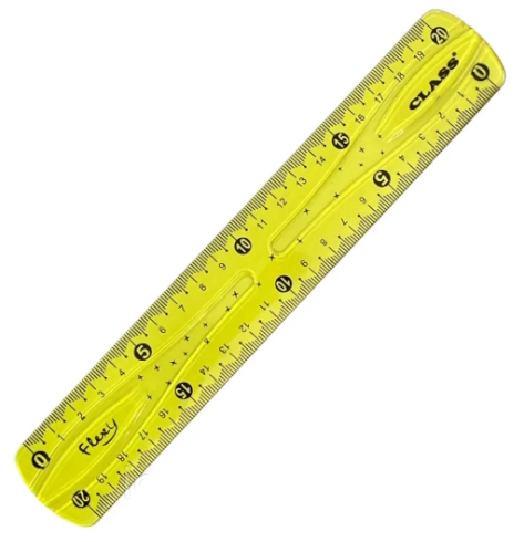 Лінійка 20см зламостійка, 9011, CLASS