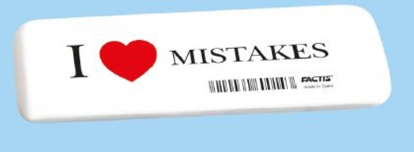 GNEGE16 Гумка прямокутна біл. 14x4,4x0,9см 