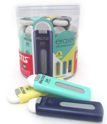 PTF1130 Гумка прямокут. біл. в пластик.корпусі 