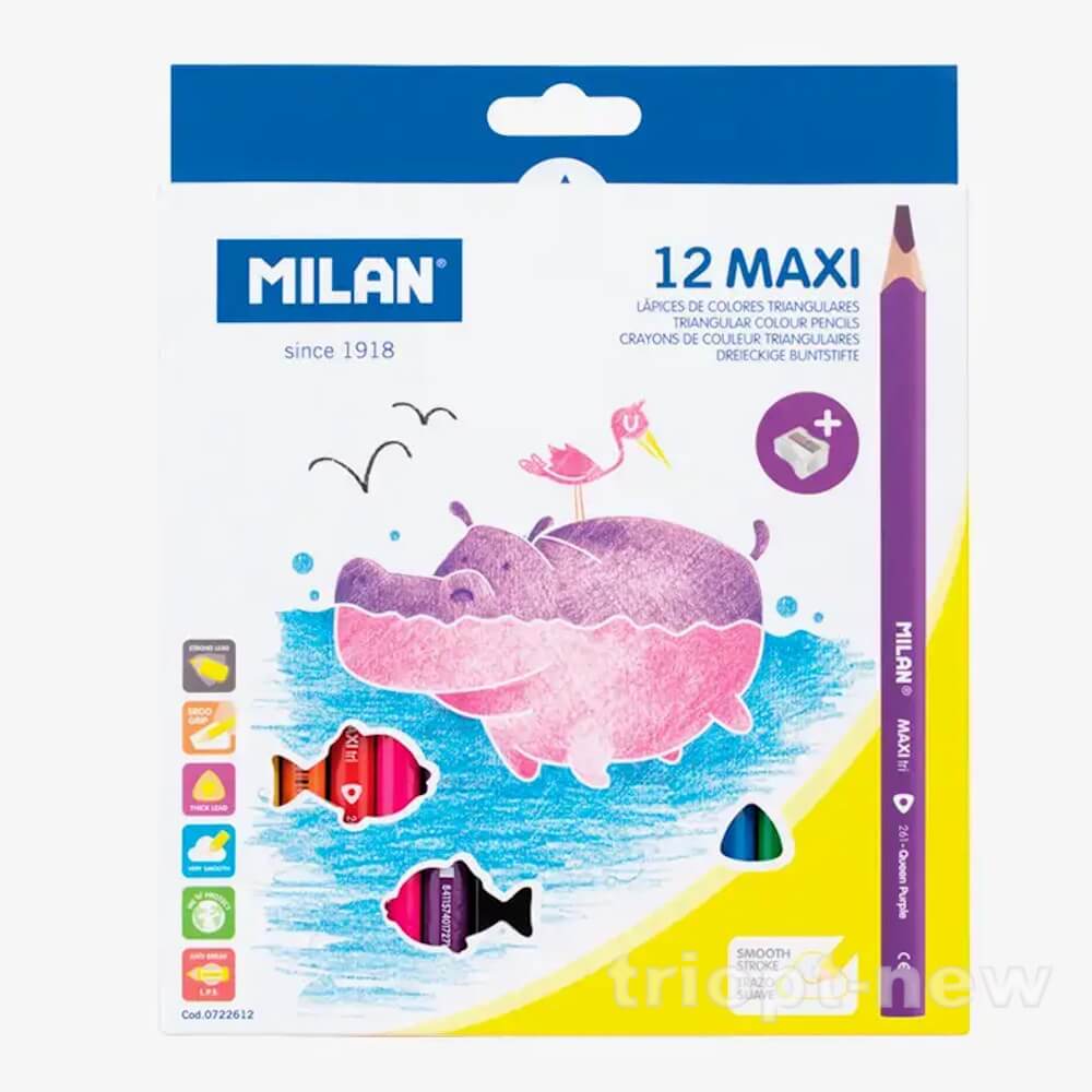 0722612 Набір кол.олівц.треуг. 