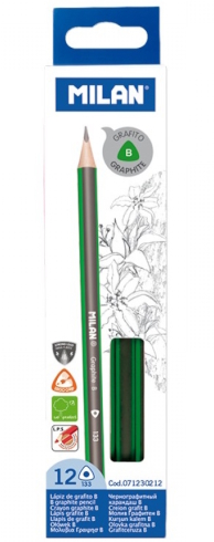 071230212 Олівець ч/гр трикут. B ТМ 