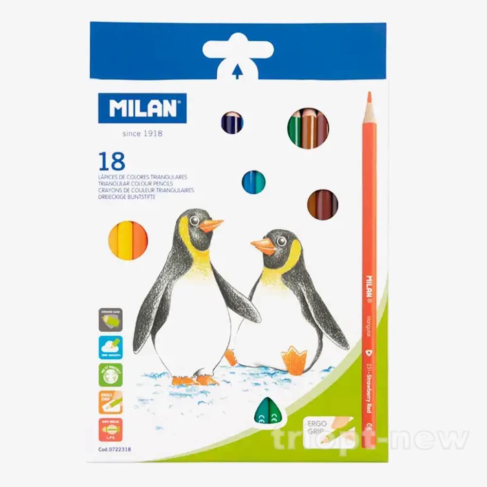 0722318 Набір кольор.олівц.трикут. ТМ 