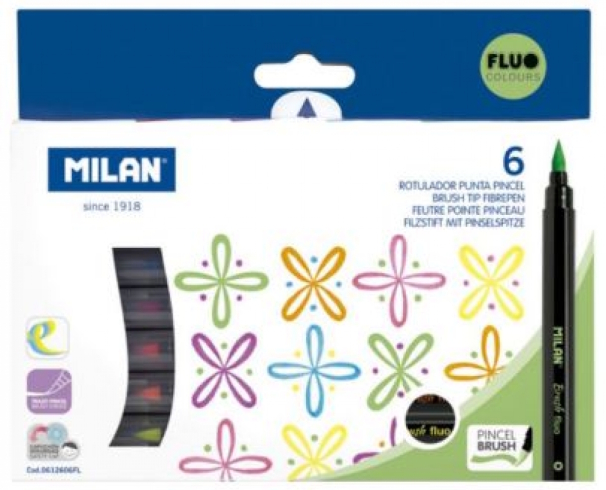 0612606FL Набір фломастерів пензлик ТМ 