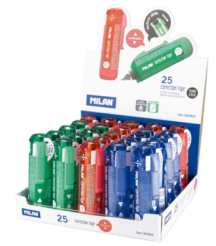 1303925 Коректор стрічковий в дисплеї 25шт. ТМ 