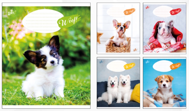 Зошит 12арк.оф.=ТВ-107 №2528 Маленькi цуценята