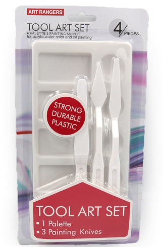 EPKP01B-1 Набір палітра + 3шт  пластикові ножі  1шт/этик