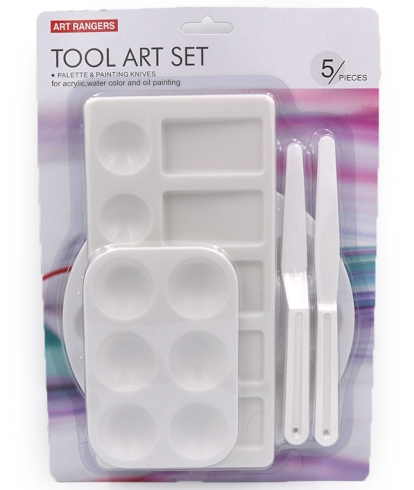 EPKP02B-1 Набір палітра 3шт + пластикові ножі 2шт, 1шт / етик