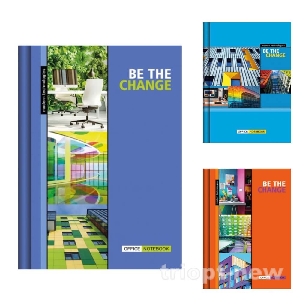 Блокнот А6 176 арк., серія «OFFICE NOTEBOOK»,  тв. паліт., мікс, ТП-10