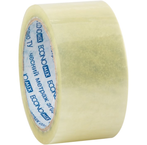 Стрічка клейка пакувальна 48 мм х 66 м Economix, прозора,E40807