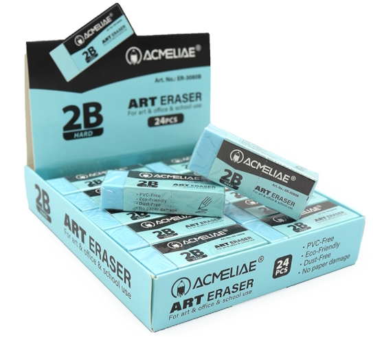 ER-3080B Жорсткий художній ластик Acmeliae 2B 24шт/єтік