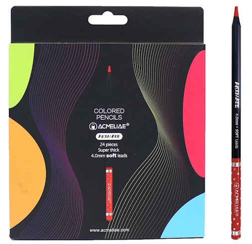 43587 Набір кольор. олівців Acmeliae 24шт., карт. коробка