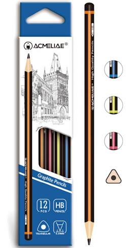 43511 Олівців. ч  гр трикутний HB 