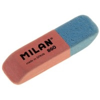 CCM860RA Гумка прямокут. красно-синя з фаскою 