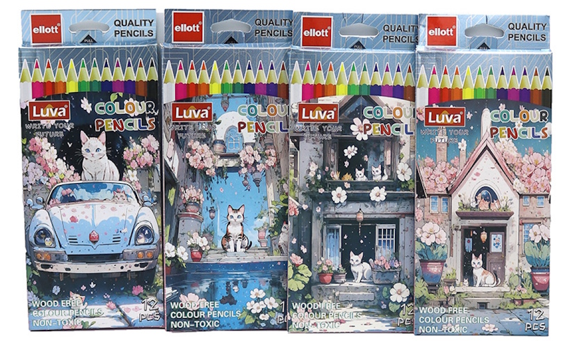 CQ1002-12 Набір кольор. екоолівців ELLOT Luva 