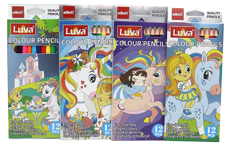 CQ3001-12 Набір кольор. олівців ELLOT Luva 