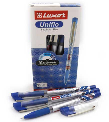 19302 Ручка кульк. Uniflo 0,7мм, син. 12шт/єтик