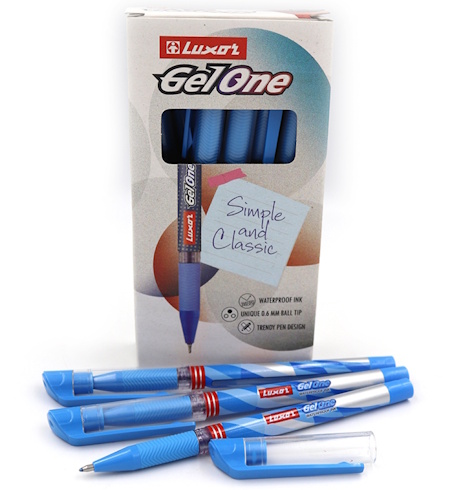 19352 Ручка гельов. Gel One 1мм, син. 12шт/єтик