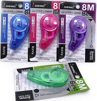 DSCN3997(BH-101) Коректор-стрічка 8М * 5мм, mix4