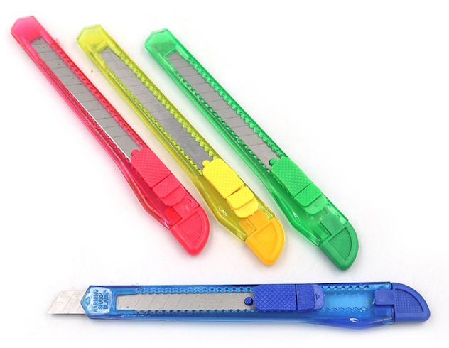 131154-T Ніж канцелярський прозор. 9мм 