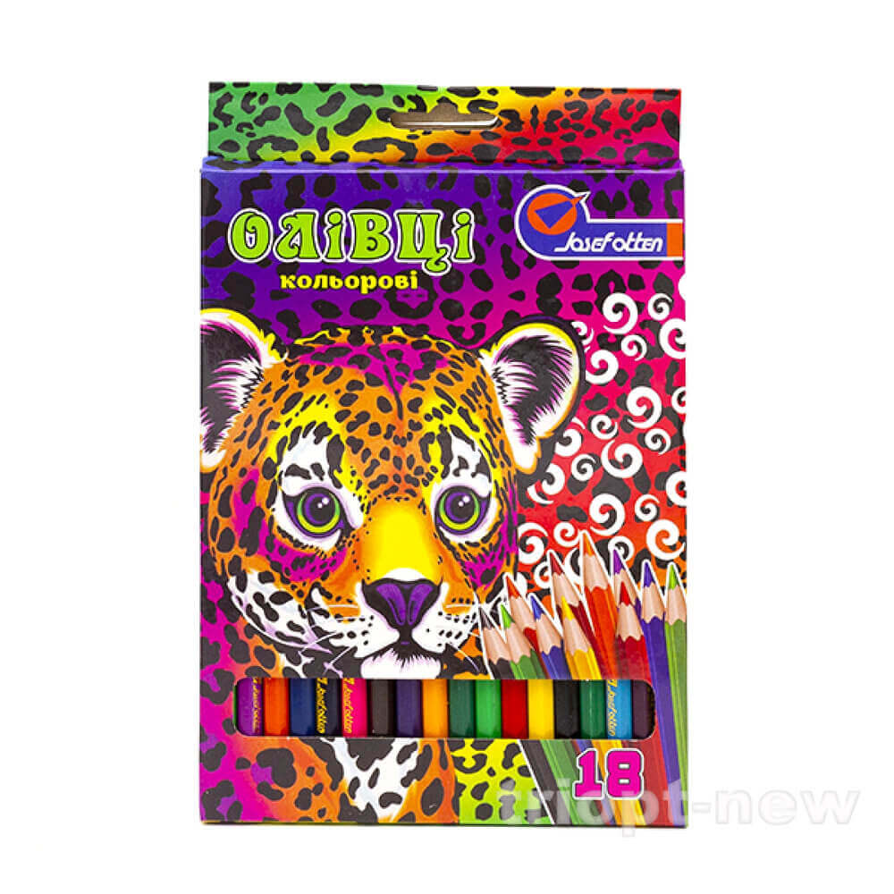 7303A6-18 Олівці дерево кол. 