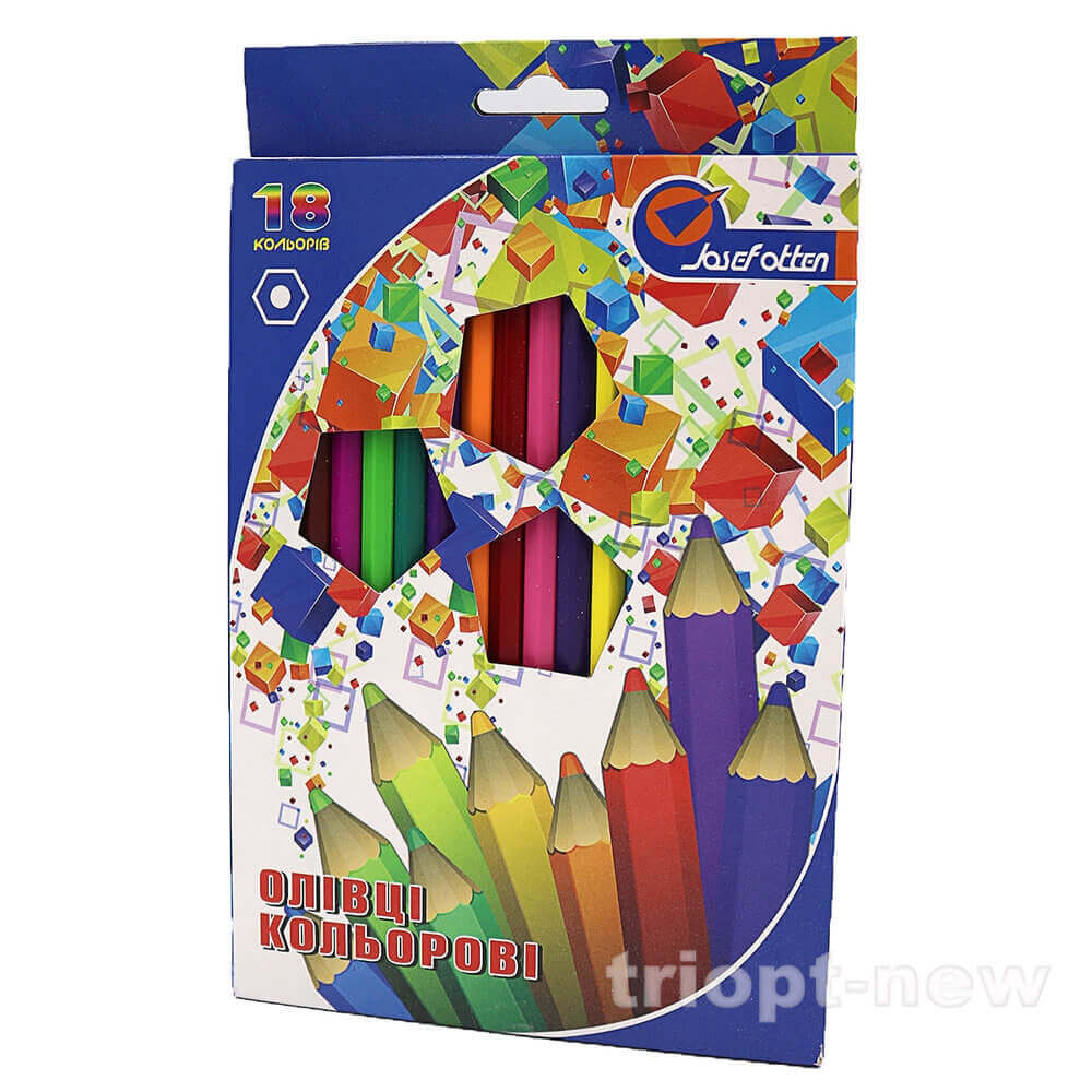 1051QW-18 Олівці пластик. 