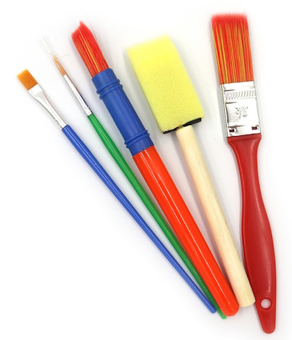 DSCN7674 Набір пензликів 5шт. 1шт/етик