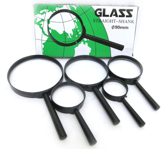 7805-50P Лупа d-50мм, пластик.лінза, пластик.оправа