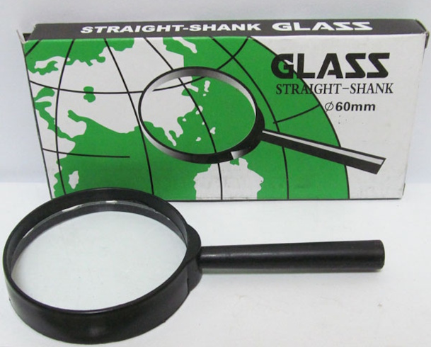 7805-60MM Лупа d-60мм, склян.лінза, пластик.оправа (60-YB) (YB19013-60)