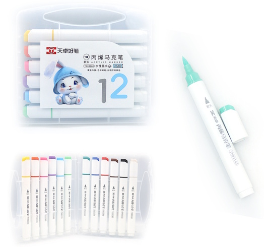 TK83160 Набір акрилових маркерів-ручка TY 