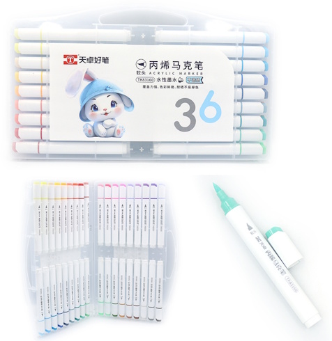 TK83160 Набір акрилових маркерів-ручка TY 
