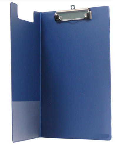Папка-планшет з кліпом, А4, PVC, синя, 4-258-4, 4Office