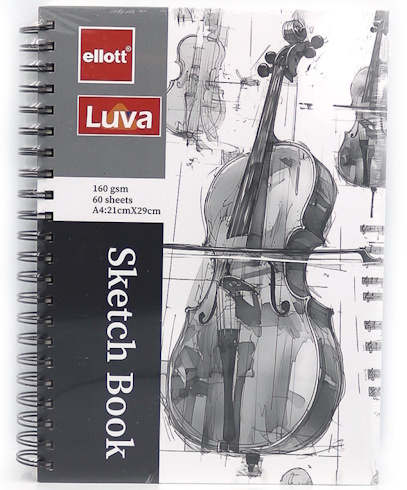 CLBZ-001-A4 Сектчбук для малювання TM Ellot на спіралі 