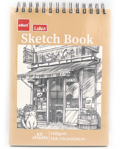 CLBZ-006-16K Сектчбук для малювання TM Ellot на спіралі 