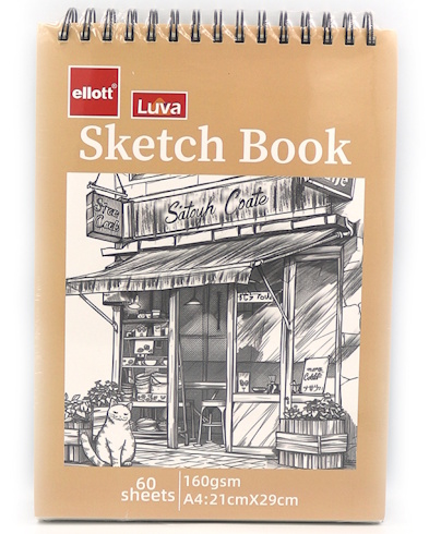 CLBZ-006-A4 Сектчбук для малювання TM Ellot на спіралі 