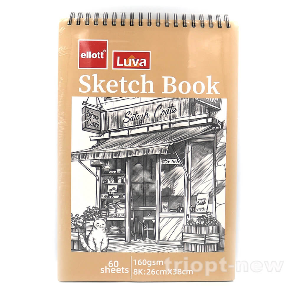 CLBZ-006-8K Сектчбук для малювання TM Ellot на спіралі 