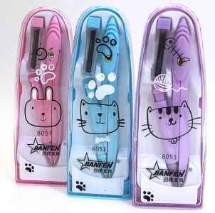 JF-8051 Циркуль в пласт футлярі + грифель+олів-мех