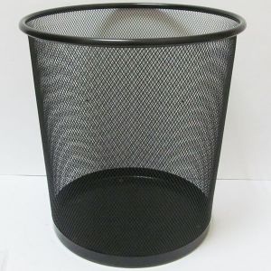 DSCN2089-BK Кошик офісний метал. D23-D19*27cm, чорний, 1шт./етик.