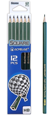 43746 Олівець ч/гр квадратн. HB 