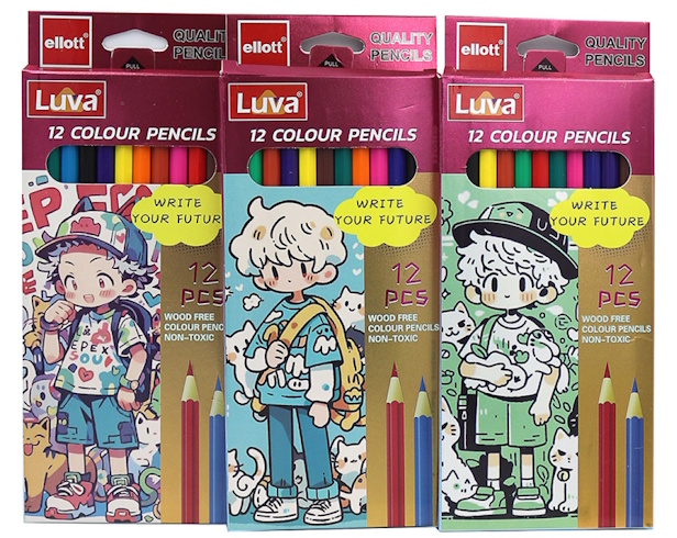 CQ2002-12 Набір кольор. екоолівців ELLOT Luva 