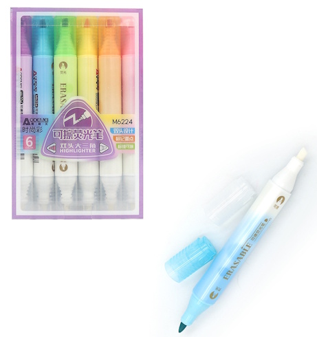 M6224 Набір двустор. текстовиділячів Aodemei 