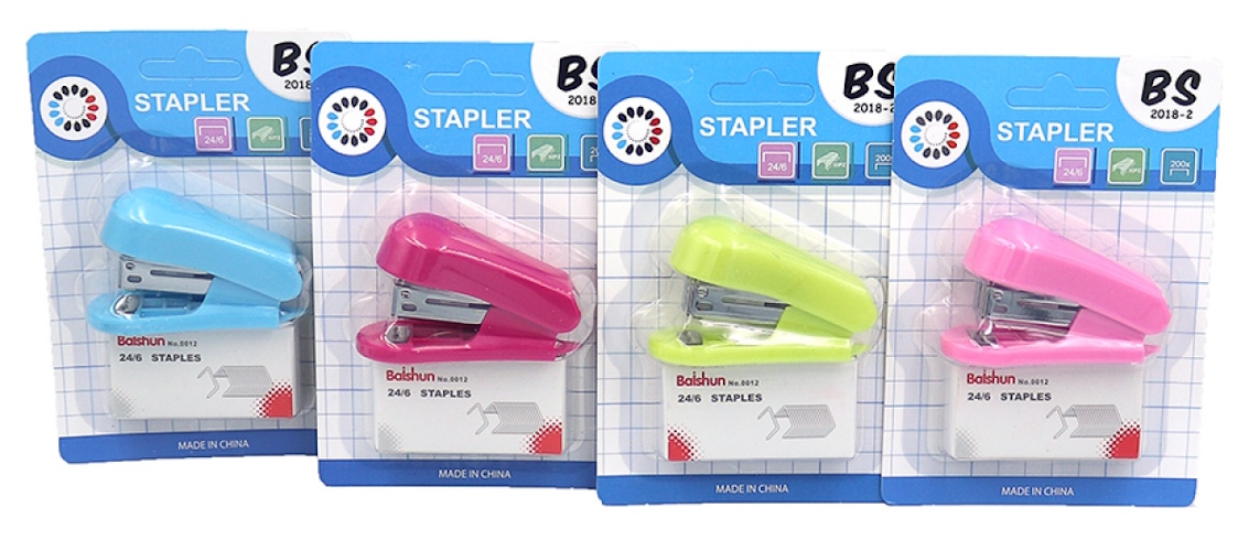 IMG_132655 Набір степлер пласт. корпус №10+скоби, 1шт./етик.