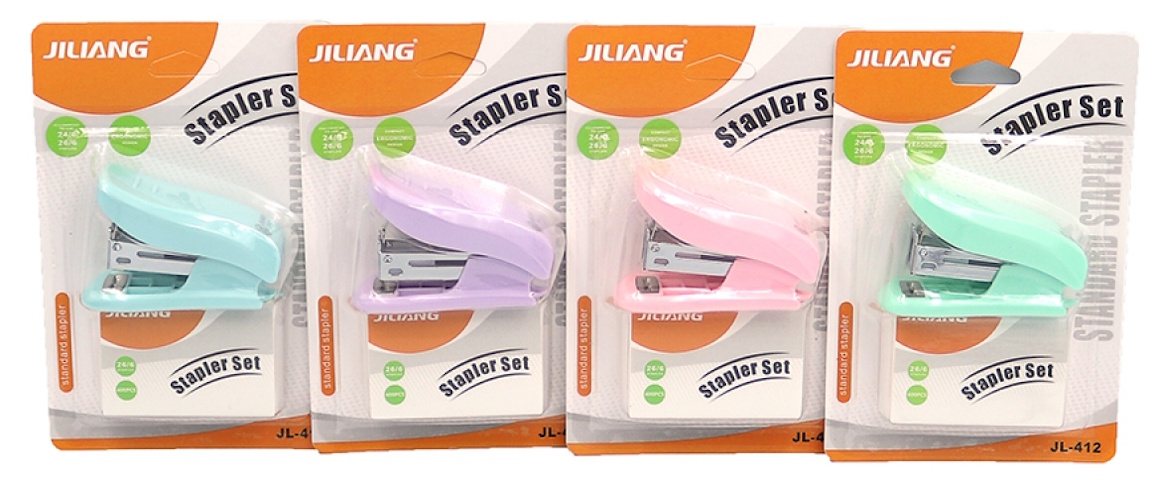 IMG_132715 Набір степлер пласт. корпус №10+скоби, 1шт./етик.